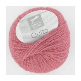 pelote de fil à tricoter alpaga Quito Rose Bonbon