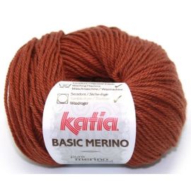 Pelote de laine KATIA Basic Mérino TerraCota