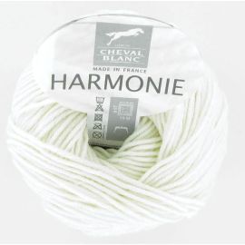 pelote de fil à tricoter cachemire pas cher Blanche Cheval Blanc Harmonie