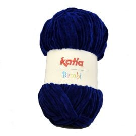 pelote de fil à tricoter Bambi Bleu marine de Katia