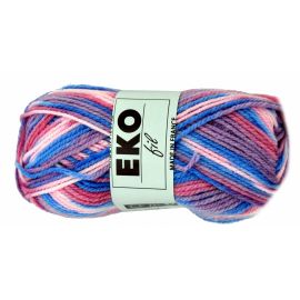 Pelote de laine Eko Fil Bleu Rose