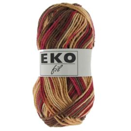 Pelote de laine Eko Fil  Bordeaux Marron