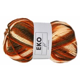 Pelote de laine Eko Fil Marron Kaki 