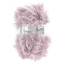 Pelote de laine fourrure Cheval Blanc Fauve Mauve