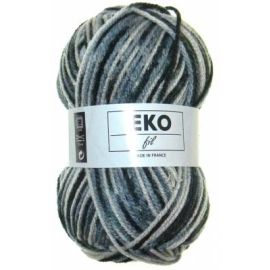 pelote de fil à tricoter Ekofil Multi Gris