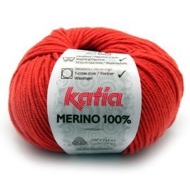 Pelote de laine Katia Mérino 100% Orange