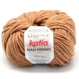 Pelote de laine Katia Maxi Mérino Camel