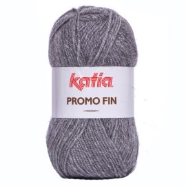 Pelote de laine Katia Promo fin Gris