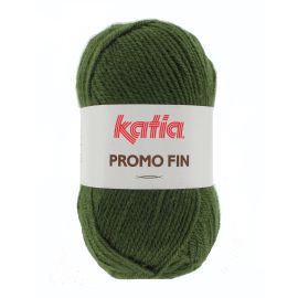 Pelote de laine Katia Promo fin Vert Kaki