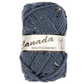 Pelote de laine lammy canada tweed bleu ciel
