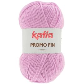 fil à tricoter 100 % acrylique Promo Fin Rose Poudre