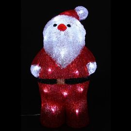 Père Noel acrylique lumineux 30 LED