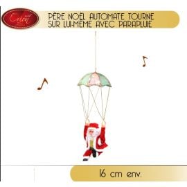 Pere noel automate avec parapluie