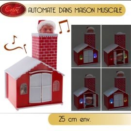 pere noel automate dans maison