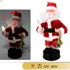 Pere noel automate Musical avec Bougie 