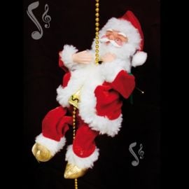 Pere noel automate musical sur Corde