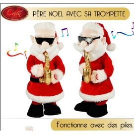 Pere noel automate musicale avec Trompette