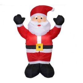Pere Noel Gonflable LED 2 bras levés