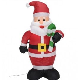 Pere Noel Gonflable lumineux avec Sucre d'Orge