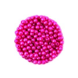 Perle ronde Fuchsia x 50 pièces