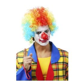 perruque - clown - arc-en-ciel
