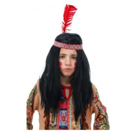 perruque - indien garçon - noire