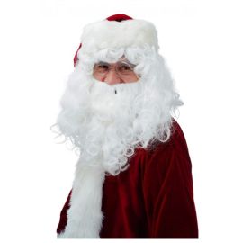 perruque - père noël avec barbe - blanche