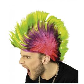 perruque - punk lumineuse - led