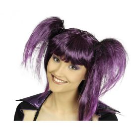 perruque - zora - violette 2 tresses