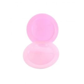 Petite assiette plastique ronde réutilisable Rose