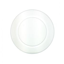 Petite assiette plastique ronde réutilisable Transparente