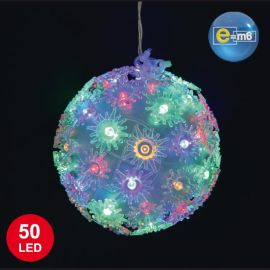 Petite boule noel lumineuse 50 LED Multicolore