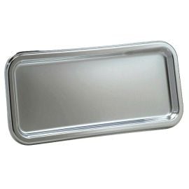 Plateau de terrine réutilisable en plastique Argent x 3 pièces