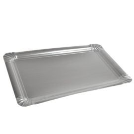 Plateau de service aluminium jetable - 33,5 cm par plateau