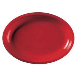 Plateau en plastique ovale Noir