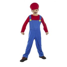 déguisement garçon plombier rouge 140 cm pas cher