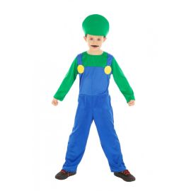 déguisement enfant plombier vert 128 cm pas cher 