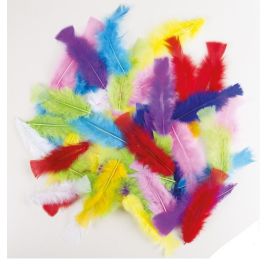 Plumes - couleurs aléatoires - lot de 50