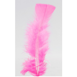 plumes - pieds plats - fuchsia x100pcs