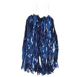 Pompons Métallisés x2 Bleu