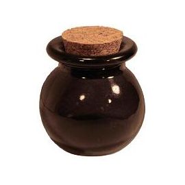 Pot a dragées en verre rond Noir