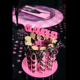 Présentoir Fuchsia pour eprouvettes dragees 10/15cm
