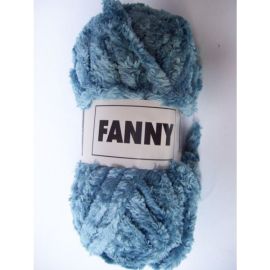pelote de fil à tricoter chenille Fanny Pétrole x3