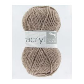 Fil à tricoter Cheval Blanc Uttacryl Taupe