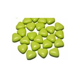 Dragées Coeur Chocolat Vert Anis 500 gr