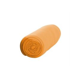 Drap housse 140x190 cm Orange 100% coton - decoration fetes pas cher - Badaboum.fr