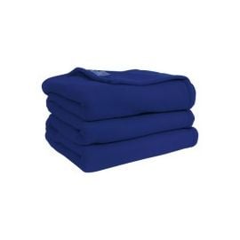 Couverture polaire pas cher 220x240 cm Bleue marine