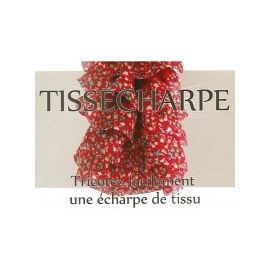 Pelote écharpe de tissu rouge liberty