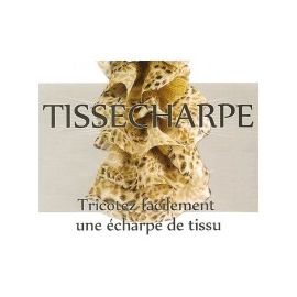 Pelote écharpe de tissu beige style léopard