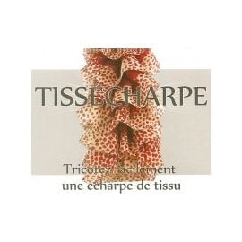 Echarpe Tissu à tricoter Leopard Gris Rouge